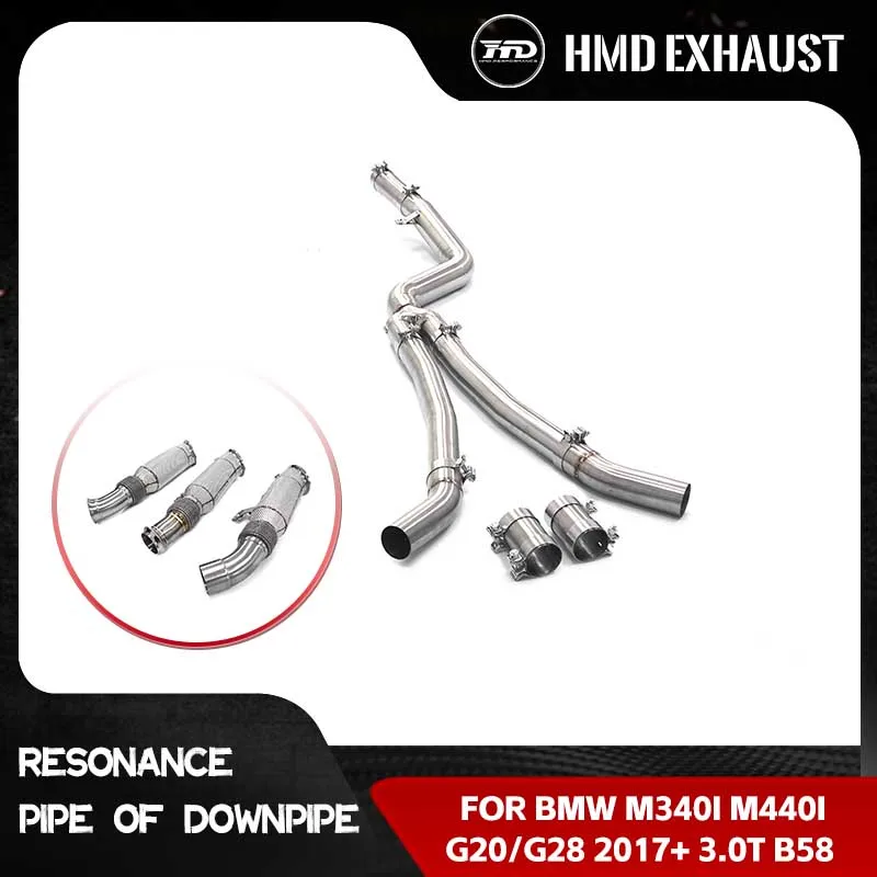 HMD for M340i M440i G20/G28 2017+ 3.0T B58 exhaust downpipe + mid-section combination non-destructive replacement installation
HMD for M340i M440i G20/G28 2017+ 3.0T B58 exhaust downpipe + mid-section combination non-destructive replacement installation