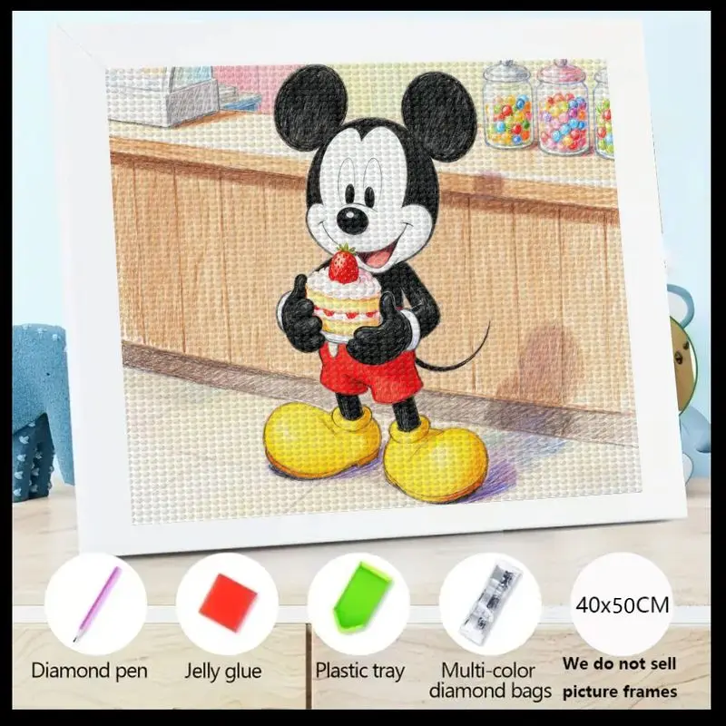 1PC Mickey Mouse 5D Diamond Painting Kit, Cute Cartoon Disney DIY Full Drill Crystal Rhinestone Gem Art Set with Complete Tools,
1PC Mickey Mouse 5D Diamond Painting Kit, Cute Cartoon Disney DIY Full Drill Crystal Rhinestone Gem Art Set with Complete Tools,