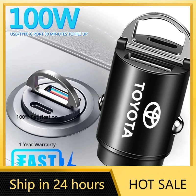 Крышки концентратора 100 Вт QC3.0 PD Мини-автомобильное зарядное устройство Быстрая зарядка Автомобильное зарядное устройство USB типа C для Toyota Corolla CHR Yaris Auris Verso Land Cruis
Крышки концентратора 100 Вт QC3.0 PD Мини-автомобильное зарядное устройство Быстрая зарядка Автомобильное зарядное устройство USB типа C для Toyota Corolla CHR Yaris Auris Verso Land Cruis