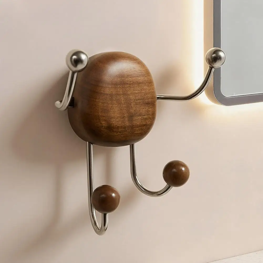 Деревянный настенный органайзер-вешалка с 4 крючками на присосках и крючками из нержавеющей стали для прихожей и спальни
Деревянный настенный органайзер-вешалка с 4 крючками на присосках и крючками из нержавеющей стали для прихожей и спальни