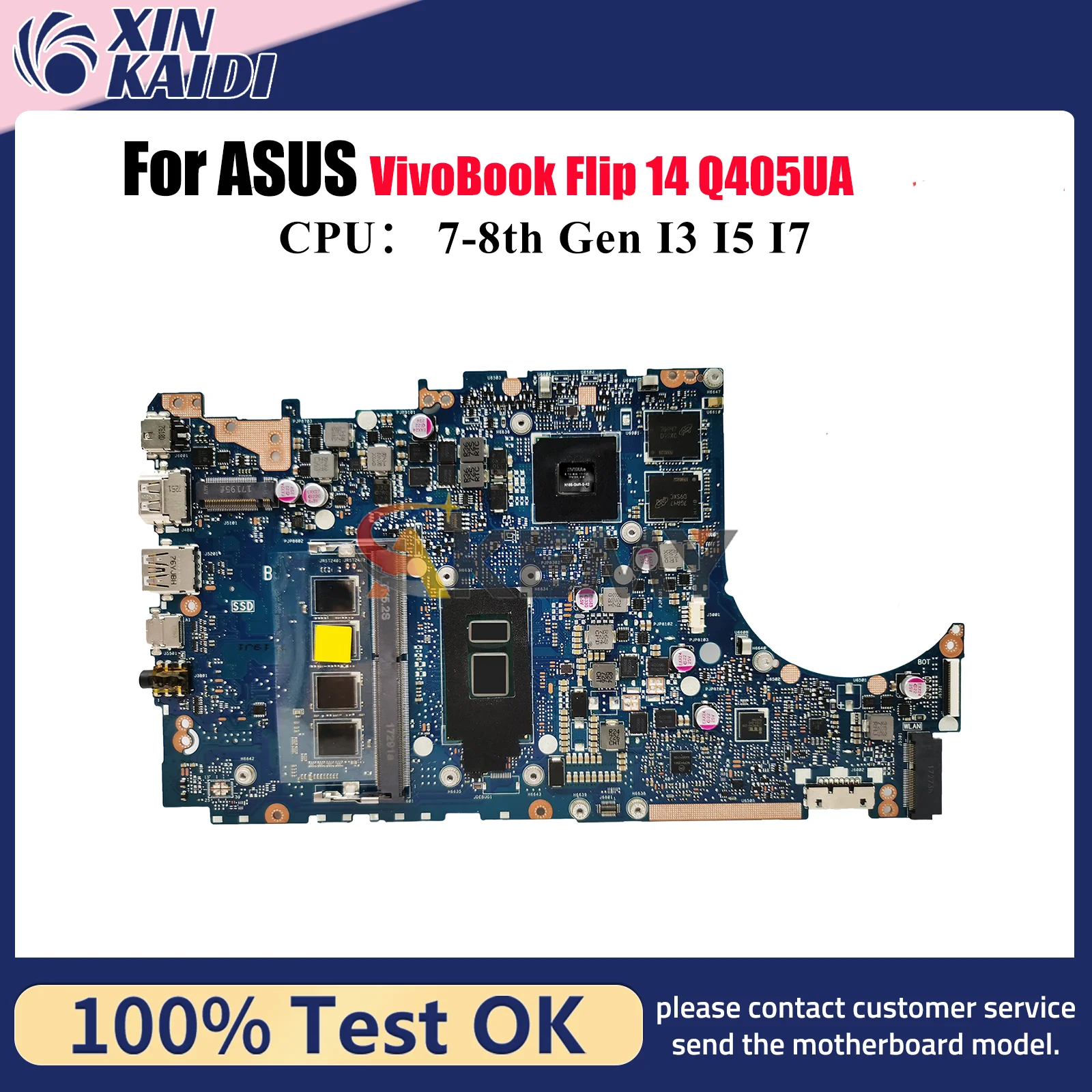 Материнская плата TP410UF для ноутбука ASUS TP410URR TP410UQ VivoBook TP410UR TP410U Q405UA Flip TP410UAR 14, материнская плата с процессором I3 I5 I7
Материнская плата TP410UF для ноутбука ASUS TP410URR TP410UQ VivoBook TP410UR TP410U Q405UA Flip TP410UAR 14, материнская плата с процессором I3 I5 I7