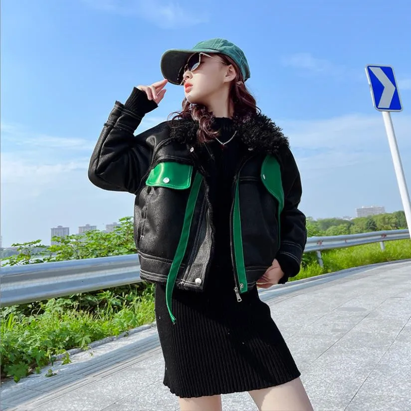 Girl Pu Leather Fur Coats Winter New Fashion Thicker Outfit Kids Fur Collar Warm Tops Children Velvet Leather Coats Wz947
Girl Pu Leather Fur Coats Winter New Fashion Thicker Outfit Kids Fur Collar Warm Tops Children Velvet Leather Coats Wz947