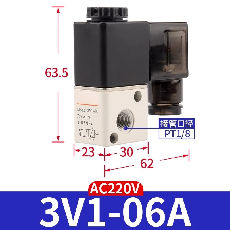 Accessory Two Position Three-way Solenoid Valve 3V1-06B
Accessory Two Position Three-way Solenoid Valve 3V1-06B