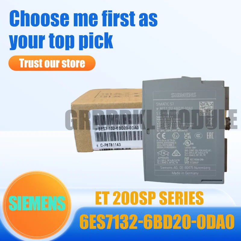 New Original SIEMENS 6ES7132-6BD20-0DA0 6ES7 132-6BD20-0DA0 DQ 4×24V/2A Output Module
New Original SIEMENS 6ES7132-6BD20-0DA0 6ES7 132-6BD20-0DA0 DQ 4×24V/2A Output Module