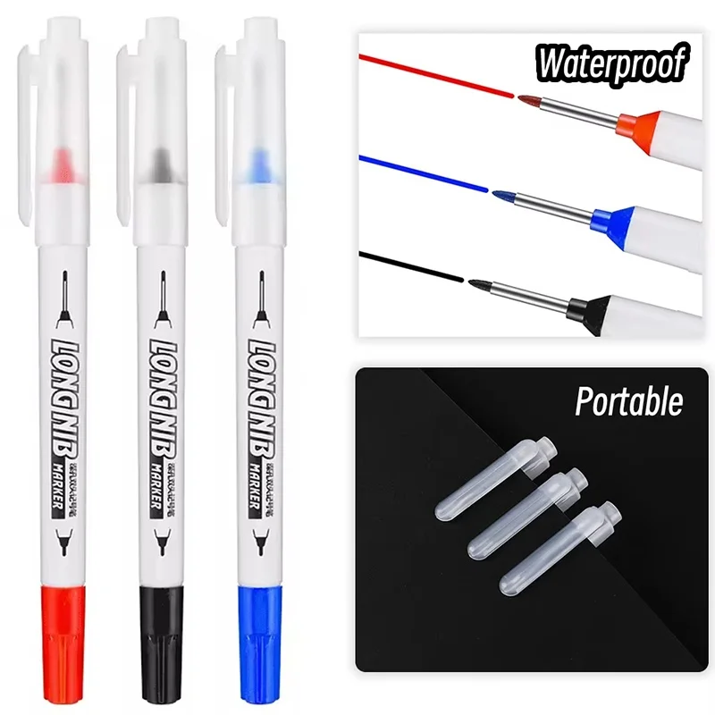 4Pcs 20mm Double-Tip Long Nib Head Markers Deep Drill Hole Scriber Waterproof Bathroom Woodworking Woodworking Tool Drawing Tool
4Pcs 20mm Double-Tip Long Nib Head Markers Deep Drill Hole Scriber Waterproof Bathroom Woodworking Woodworking Tool Drawing Tool