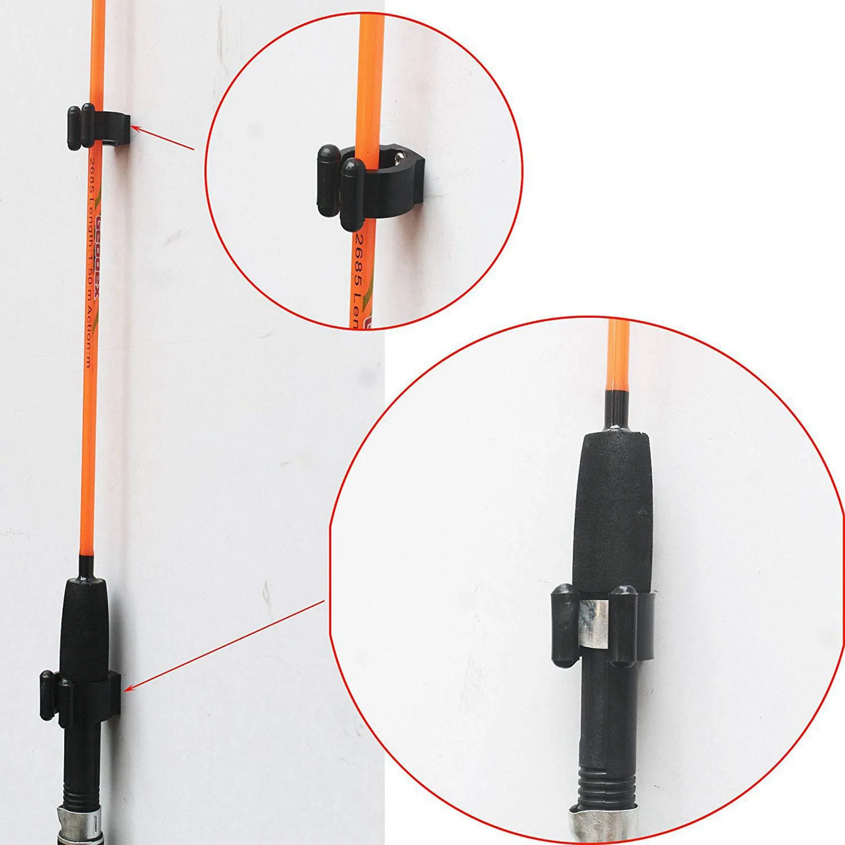 HOES-40 Pieces Regular Fishing Rod Storage Clips, Fishing Pole Holder Clip Storage Rack, 2 Style & 10Pcs Each Style
HOES-40 Pieces Regular Fishing Rod Storage Clips, Fishing Pole Holder Clip Storage Rack, 2 Style & 10Pcs Each Style