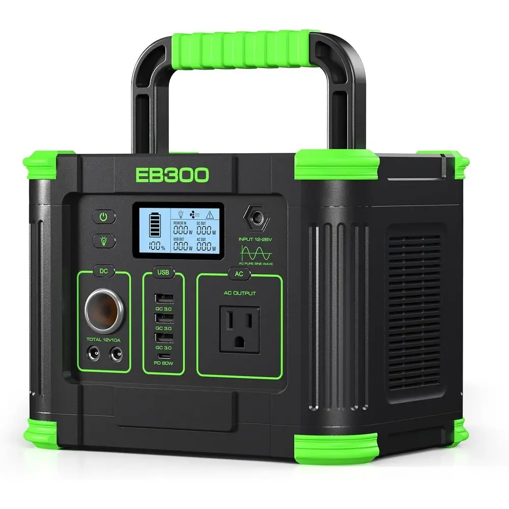 330W Portable Power Station with 288.6Wh Lithium Battery, 60W Solar Charging, Suitable for Camping, RVs, and Home Use
330W Portable Power Station with 288.6Wh Lithium Battery, 60W Solar Charging, Suitable for Camping, RVs, and Home Use