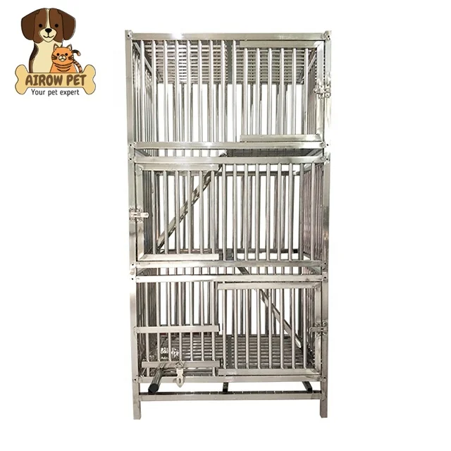 Large Heavy-Duty Stainless Steel Dog Cage Two-Door Indoor Outdoor Letter Pattern Eco-Friendly Silver 158x50x78cm Welded Push-Up
Large Heavy-Duty Stainless Steel Dog Cage Two-Door Indoor Outdoor Letter Pattern Eco-Friendly Silver 158x50x78cm Welded Push-Up