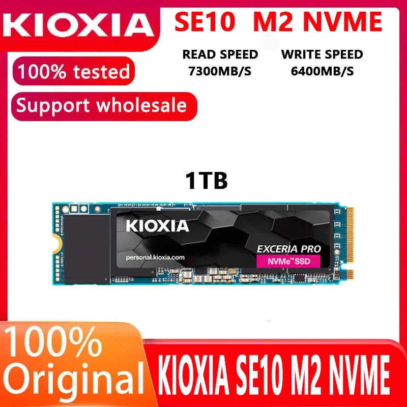 Original Kioxia SE10 SSD 1TB Internal Solid State Drive PCIE 4.0 NVMe.M2 Interface EXCERIA PRO Series
Original Kioxia SE10 SSD 1TB Internal Solid State Drive PCIE 4.0 NVMe.M2 Interface EXCERIA PRO Series