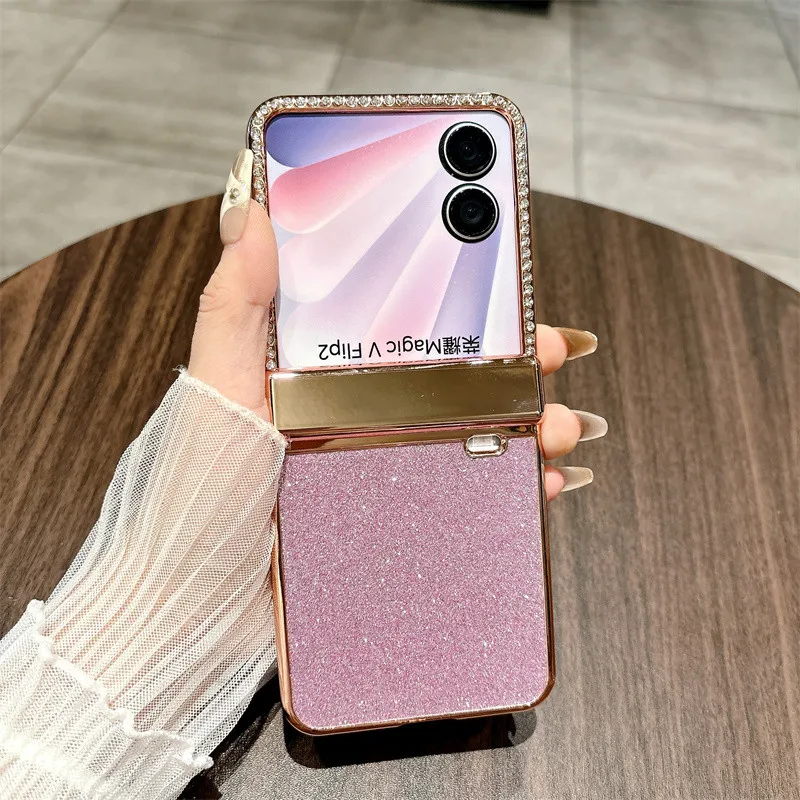 Luxury Flip Leather PC Integrated Case For Honor Magic V Flip 2 Electroplating Hinge Bling Shell Cover For Honor Magic V Flip
Luxury Flip Leather PC Integrated Case For Honor Magic V Flip 2 Electroplating Hinge Bling Shell Cover For Honor Magic V Flip