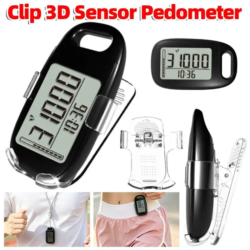 3In1 Clip 3D Sensor Pedometer with Lanyard Waist Clip Exercise Counter Portable Minimalist Sports Monitor Accurate Step Tracker
3In1 Clip 3D Sensor Pedometer with Lanyard Waist Clip Exercise Counter Portable Minimalist Sports Monitor Accurate Step Tracker