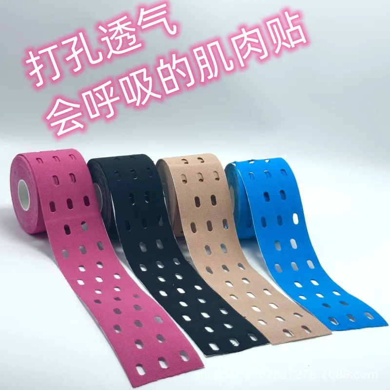 1rolls 5cm*5m perforated cotton therapy tape wrist elbow ankle muscle effect patch muscle energy patch movement tape elasticity 
1rolls 5cm*5m perforated cotton therapy tape wrist elbow ankle muscle effect patch muscle energy patch movement tape elasticity