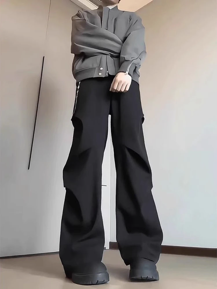 Мужские брюки Cleanfit American Style: весенние, с высокой талией, широкие штанины, повседневные, молодежные, из полиэстера, однотонные, модные
Мужские брюки Cleanfit American Style: весенние, с высокой талией, широкие штанины, повседневные, молодежные, из полиэстера, однотонные, модные