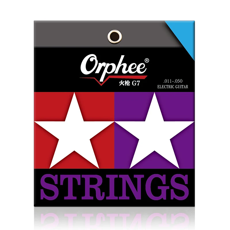 Orphee 6pcs/Set Electric Guitar Strings G7 Series Fir Gun Double Coating Nickel Plated Steel Anti-Rust High Level Guitar String
Orphee 6pcs/Set Electric Guitar Strings G7 Series Fir Gun Double Coating Nickel Plated Steel Anti-Rust High Level Guitar String