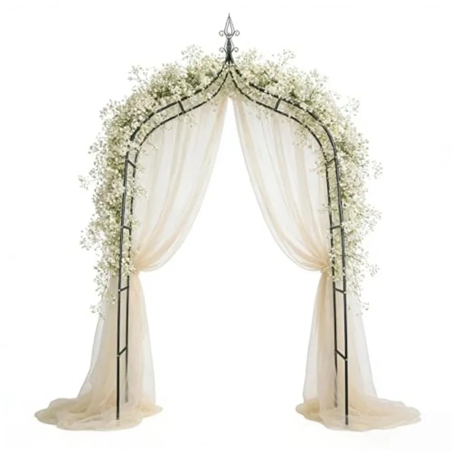 Metal Arbor Frame Stand, Garden Arch Trellis for Plants, Wedding Decor Backdrop Flower Stand, 8.4 * 4.6 Feet
Metal Arbor Frame Stand, Garden Arch Trellis for Plants, Wedding Decor Backdrop Flower Stand, 8.4 * 4.6 Feet