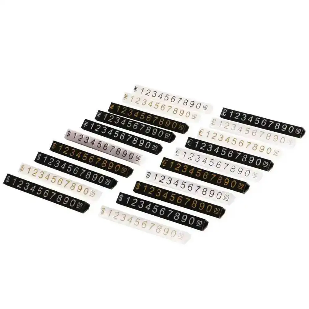 6x9mm 10 Pcs Price Tag Number Letter Price Cube Display Adjustable Watch Ring Jewelry Dollar Pricing Label Stand Kit
6x9mm 10 Pcs Price Tag Number Letter Price Cube Display Adjustable Watch Ring Jewelry Dollar Pricing Label Stand Kit