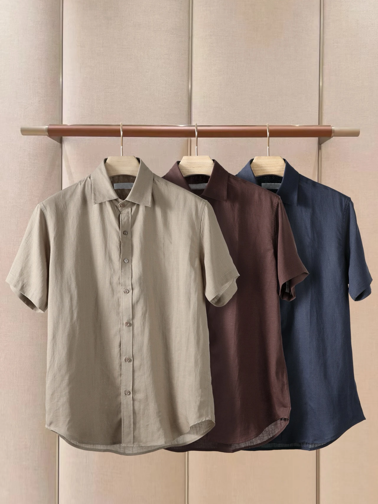 Ligentleman Men's Summer Linen Shirt Half Sleeve Casual Style Breathable Fashion Urban Standard Fit Short Sleeve Business Shirt
Ligentleman Men's Summer Linen Shirt Half Sleeve Casual Style Breathable Fashion Urban Standard Fit Short Sleeve Business Shirt