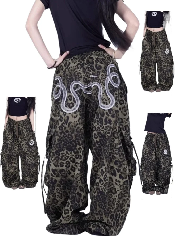 Women Handsome Snake Print American Style Trendy Overalls Retro New Hip Hop Oversized Leopard Baggy Couple Sweatpants
Women Handsome Snake Print American Style Trendy Overalls Retro New Hip Hop Oversized Leopard Baggy Couple Sweatpants