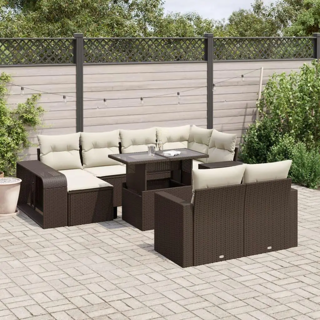 Garden Sofa Set Brown PE Rattan Powder Coated Steel Tempered Glass Modern Outdoor Furniture for Patio and Balcony
Garden Sofa Set Brown PE Rattan Powder Coated Steel Tempered Glass Modern Outdoor Furniture for Patio and Balcony