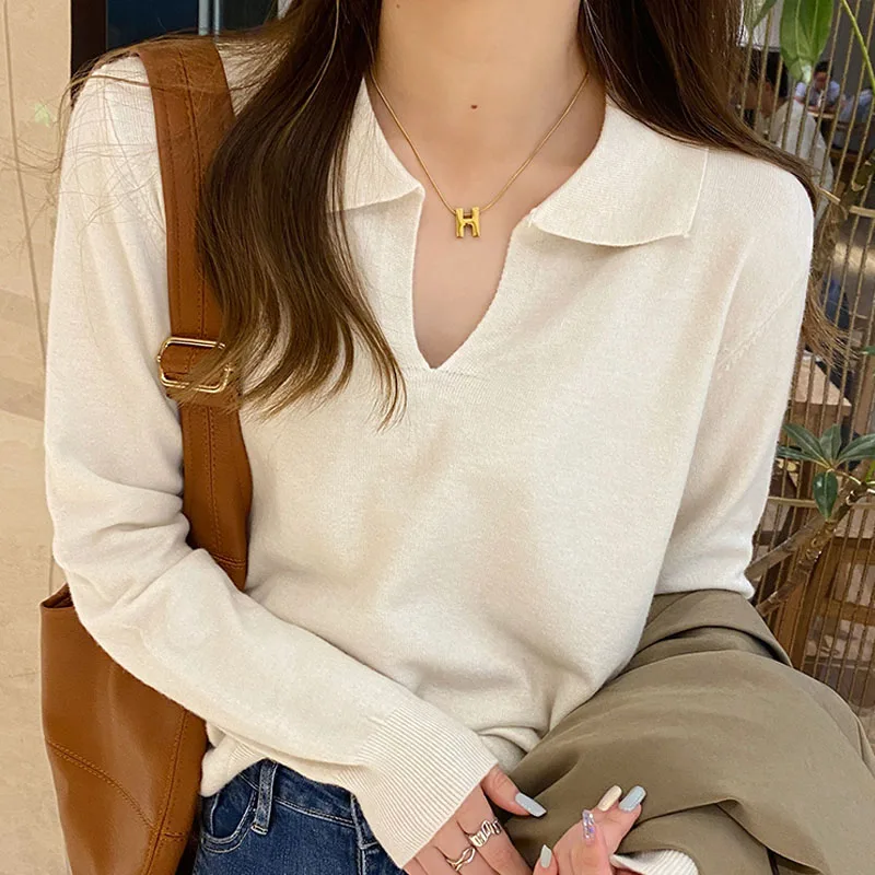 Вязаный свитер, женские пуловеры, новый вязаный свитер с длинным рукавом и отложным воротником, пуловер, женские топы, свитера Sueter Feminino Q1035
Вязаный свитер, женские пуловеры, новый вязаный свитер с длинным рукавом и отложным воротником, пуловер, женские топы, свитера Sueter Feminino Q1035