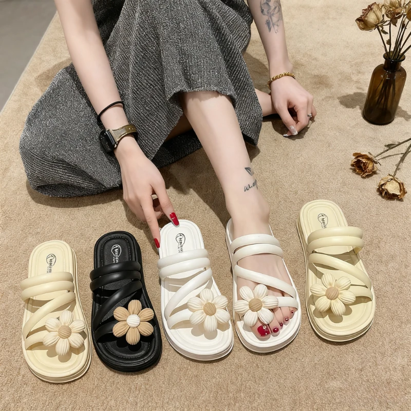 Женские шлепанцы с цветочным принтом — нескользящая толстая подошва, регулируемые ремешки для комфорта, универсальные для дома и активного отдыха, мягкие
Женские шлепанцы с цветочным принтом — нескользящая толстая подошва, регулируемые ремешки для комфорта, универсальные для дома и активного отдыха, мягкие