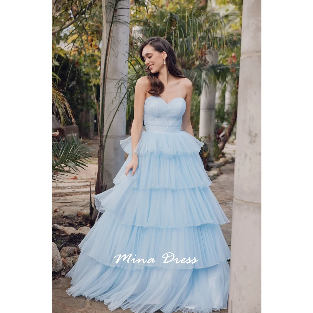 Mina Customized Backless Evening Dress Luxury Elegant Formal Women's Dresses for Special Occasions Sleeveless Strapless Layered
Mina Customized Backless Evening Dress Luxury Elegant Formal Women's Dresses for Special Occasions Sleeveless Strapless Layered