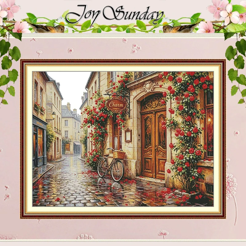 Rose Alley After the Rain Patterns Counted Cross Stitch Set 11CT 14CT 16CT Stamped DMC Cross-stitch Kit Embroidery Needlework
Rose Alley After the Rain Patterns Counted Cross Stitch Set 11CT 14CT 16CT Stamped DMC Cross-stitch Kit Embroidery Needlework