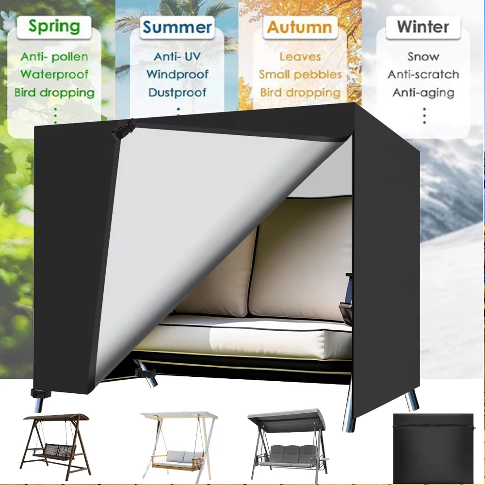 Водонепроницаемый чехол для уличных качелей на 3 места, 210D, 87 дюймов (длина) x 49 дюймов (глубина) x 67 дюймов (высота), УФ-стойкий и ветрозащитный защитный навес
Водонепроницаемый чехол для уличных качелей на 3 места, 210D, 87 дюймов (длина) x 49 дюймов (глубина) x 67 дюймов (высота), УФ-стойкий и ветрозащитный защитный навес