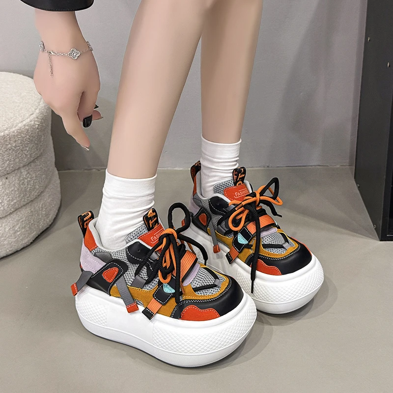 10CM Women Spring Breathable Mesh Sneakers Casual Female Comfortable Sports Shoes New 2026 Ladies Chunky Shoes Zapatos De Mujer
10CM Women Spring Breathable Mesh Sneakers Casual Female Comfortable Sports Shoes New 2026 Ladies Chunky Shoes Zapatos De Mujer