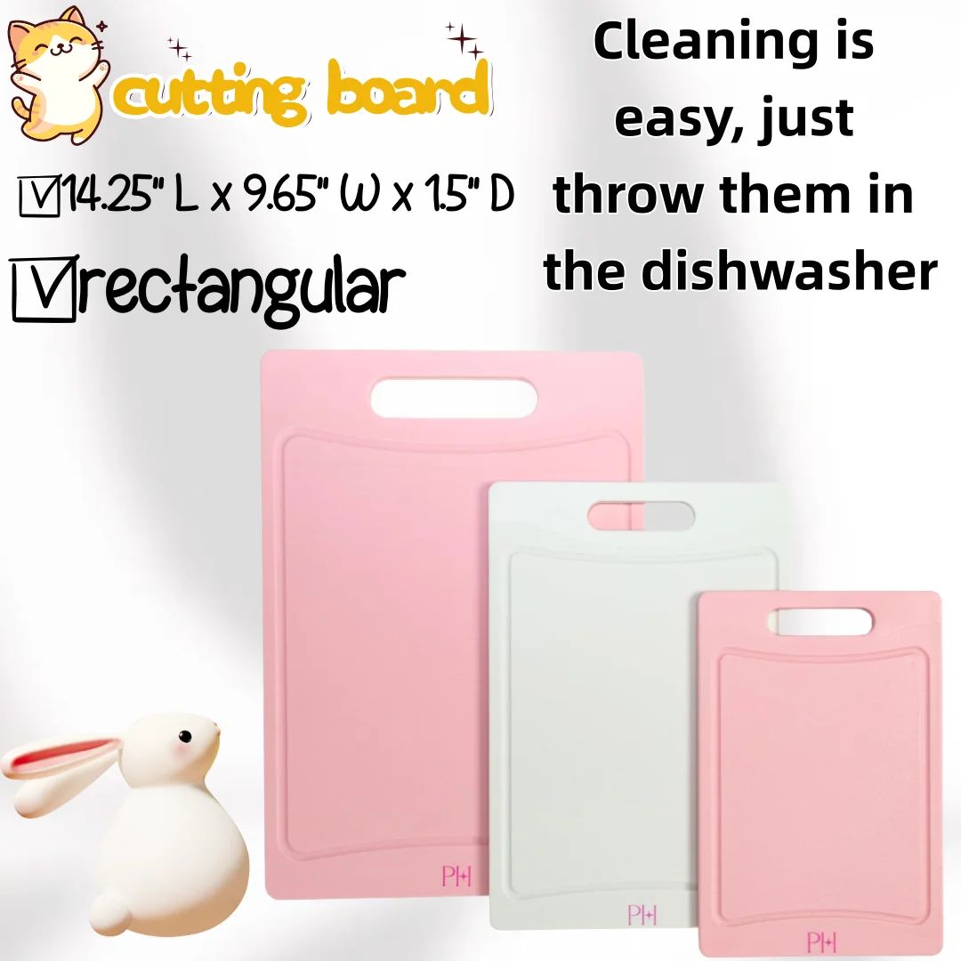 Двусторонние разделочные доски без BPA с нескользящей ручкой и пазом для сока, можно мыть в посудомоечной машине для мяса и овощей 
Двусторонние разделочные доски без BPA с нескользящей ручкой и пазом для сока, можно мыть в посудомоечной машине для мяса и овощей