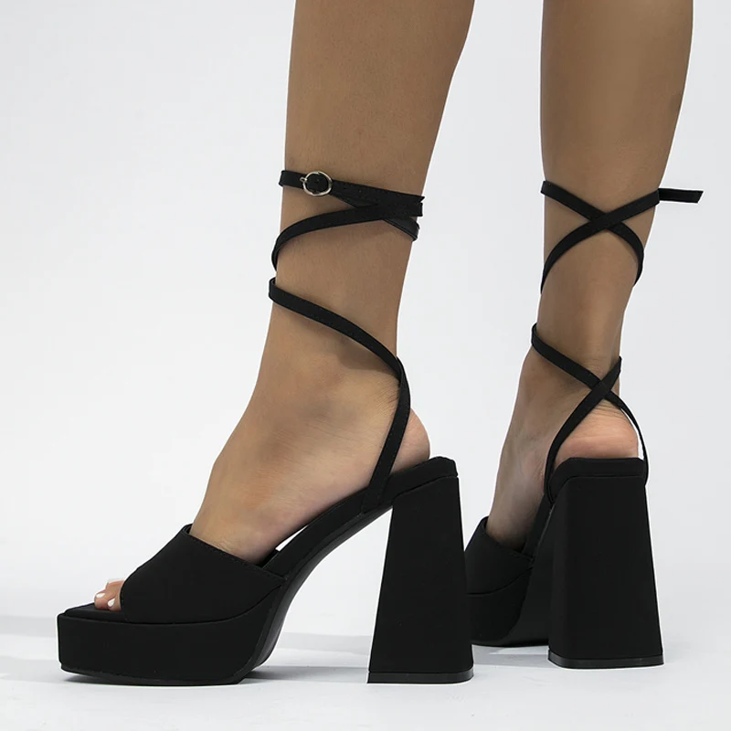 Summer Sexy Women's Party Nightclub Shoes Banquet Platform Sandals Female Open Toe Ankle Buckle Strap Chunky High Heels
Summer Sexy Women's Party Nightclub Shoes Banquet Platform Sandals Female Open Toe Ankle Buckle Strap Chunky High Heels