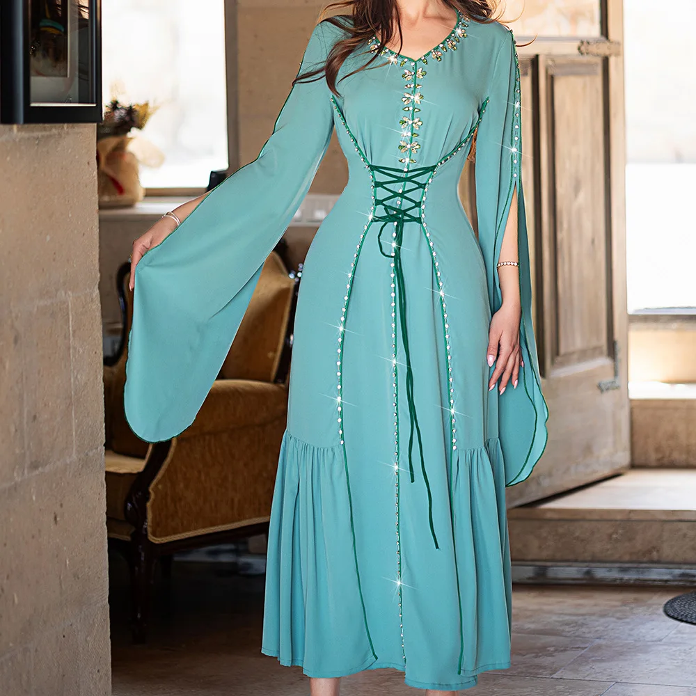 Diamonds Abayas for Women Muslim Evening Party Dress Islam Clothing Arab Robe Saudi Gown Marocain Kaftan Dubai Jalabiya Djellaba
Diamonds Abayas for Women Muslim Evening Party Dress Islam Clothing Arab Robe Saudi Gown Marocain Kaftan Dubai Jalabiya Djellaba