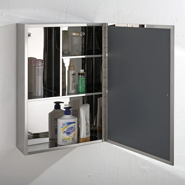 Modern stainless steel bathroom mirror cabinet medicine cabinet wall-mounted bathroom locker with mirror
Modern stainless steel bathroom mirror cabinet medicine cabinet wall-mounted bathroom locker with mirror