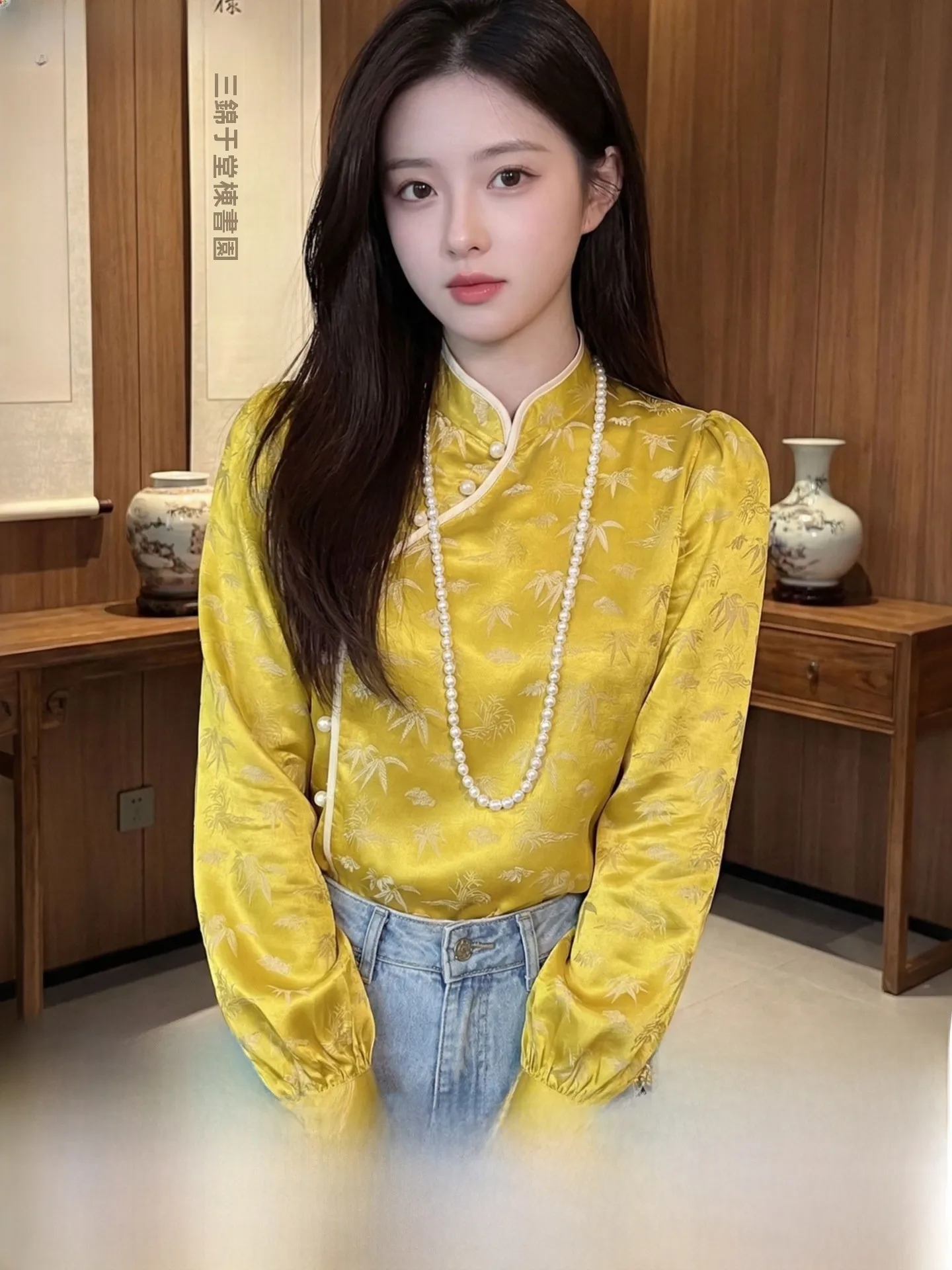 New Chinese Style Women's Long Sleeve Silk Shirt Yellow Spring Fashionable True Silk Silk Top Breathable Comfortable
New Chinese Style Women's Long Sleeve Silk Shirt Yellow Spring Fashionable True Silk Silk Top Breathable Comfortable