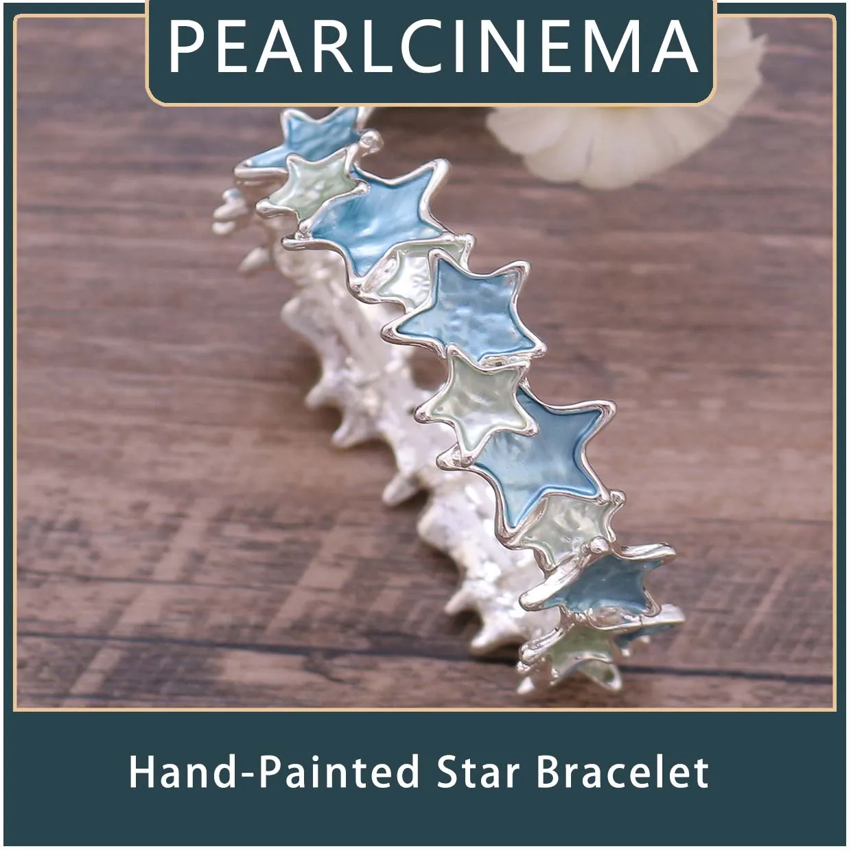 PEARLCINEMA Star Bracelet - Colorful Adjustable Elastic Charm Bangle, Artistic Five-Point Star Design, Unisex Fashion Jewelry
PEARLCINEMA Star Bracelet - Colorful Adjustable Elastic Charm Bangle, Artistic Five-Point Star Design, Unisex Fashion Jewelry