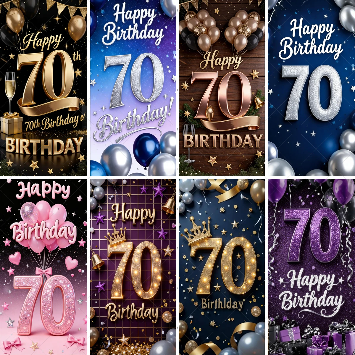 70th Happy Birthday Theme Party Decoration Backdrop Door Cover Colorful Ribbon Balloon Background Photography Studio Supplies
70th Happy Birthday Theme Party Decoration Backdrop Door Cover Colorful Ribbon Balloon Background Photography Studio Supplies