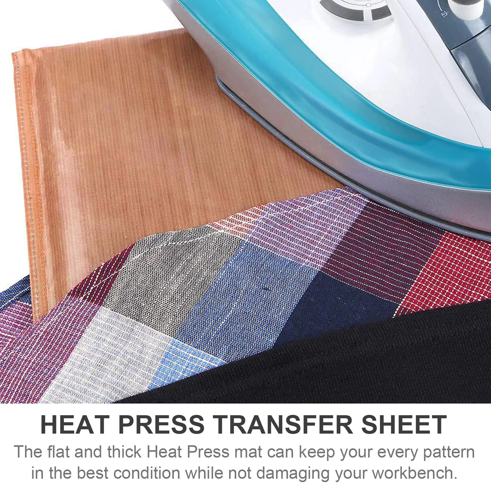 Heat Press Mat Non Stick Reusable Ironing Pad for T Shirts Heat DIY Sewing Quilting Embroidery Projects
Heat Press Mat Non Stick Reusable Ironing Pad for T Shirts Heat DIY Sewing Quilting Embroidery Projects