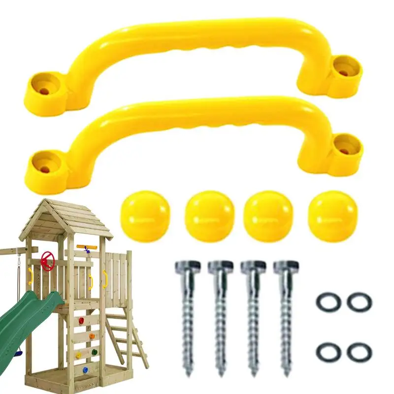 Climbing Frame Handles Reusable Tree House Grips Set of 2 Non-Slip Handle Bars Reinforced Playground Accessories for Backyard
Climbing Frame Handles Reusable Tree House Grips Set of 2 Non-Slip Handle Bars Reinforced Playground Accessories for Backyard