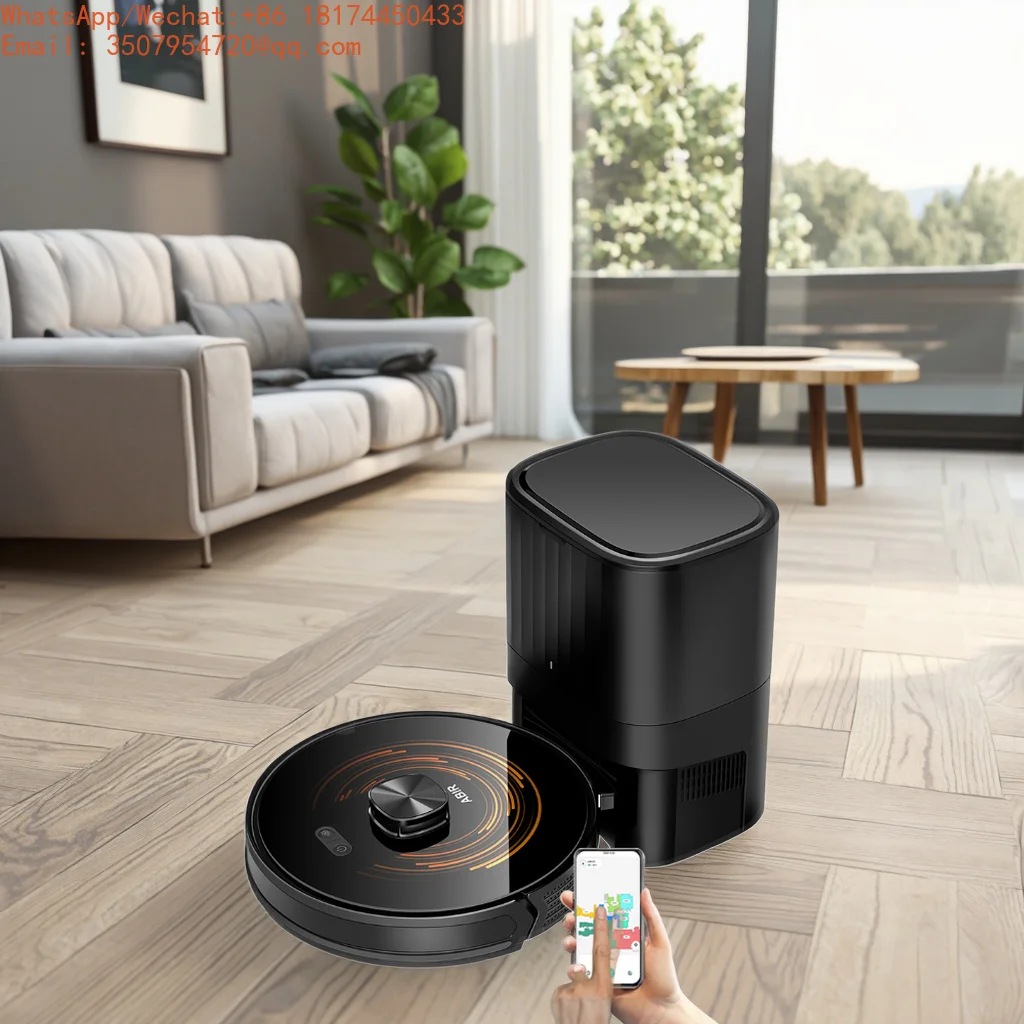 Intelligent Self-Empty Dry And Wet Sweep Mop Floor Smart Vacuum Cleaner Robot With Big Suction Power OEM Logo And Factory Supply
Intelligent Self-Empty Dry And Wet Sweep Mop Floor Smart Vacuum Cleaner Robot With Big Suction Power OEM Logo And Factory Supply