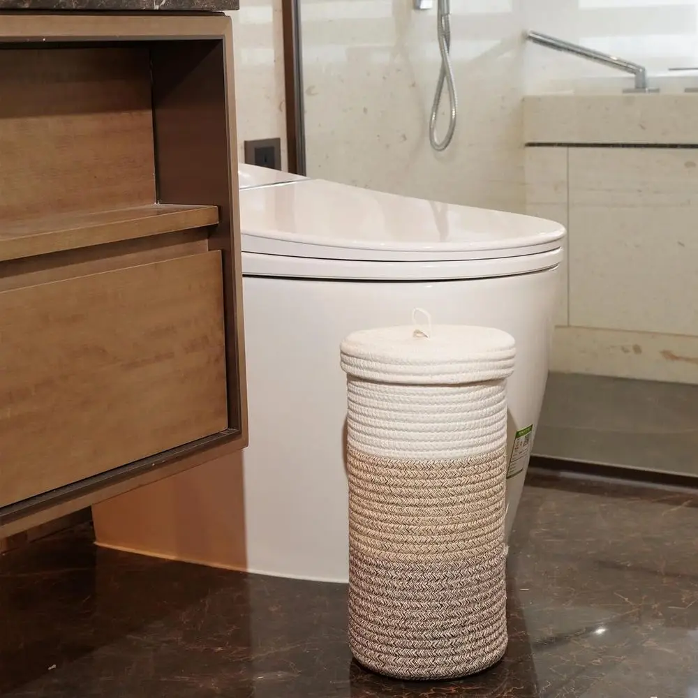 Paper Holder, Bohemian Style Decorative Toilet Paper Storage Rack, HandWoven Paper Basket For Storing Large Rolls Of Toilet Pap
Paper Holder, Bohemian Style Decorative Toilet Paper Storage Rack, HandWoven Paper Basket For Storing Large Rolls Of Toilet Pap