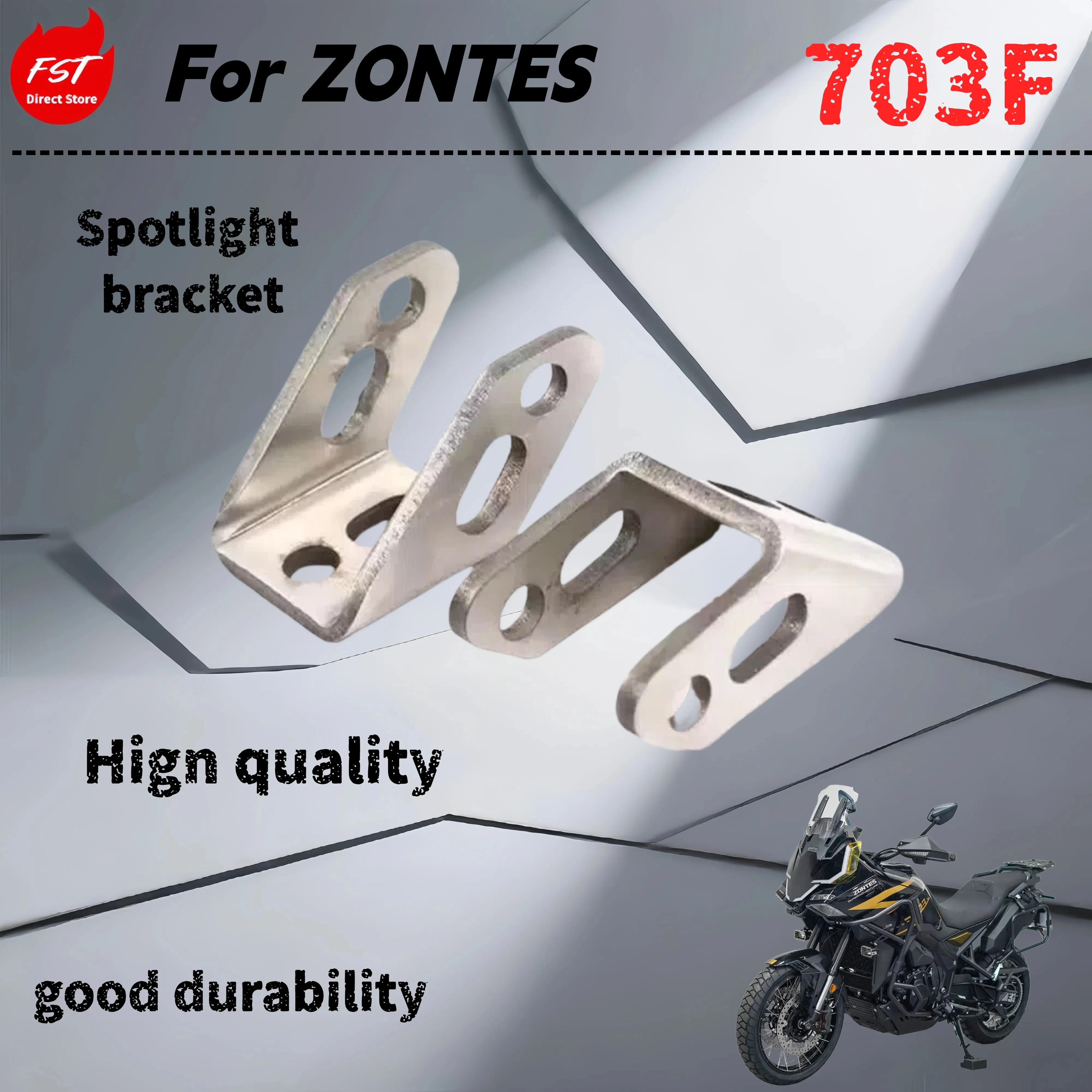 For ZONTES 703F motorcycle modified spotlight bracket base guard bar LED paving light bracket accessories
For ZONTES 703F motorcycle modified spotlight bracket base guard bar LED paving light bracket accessories