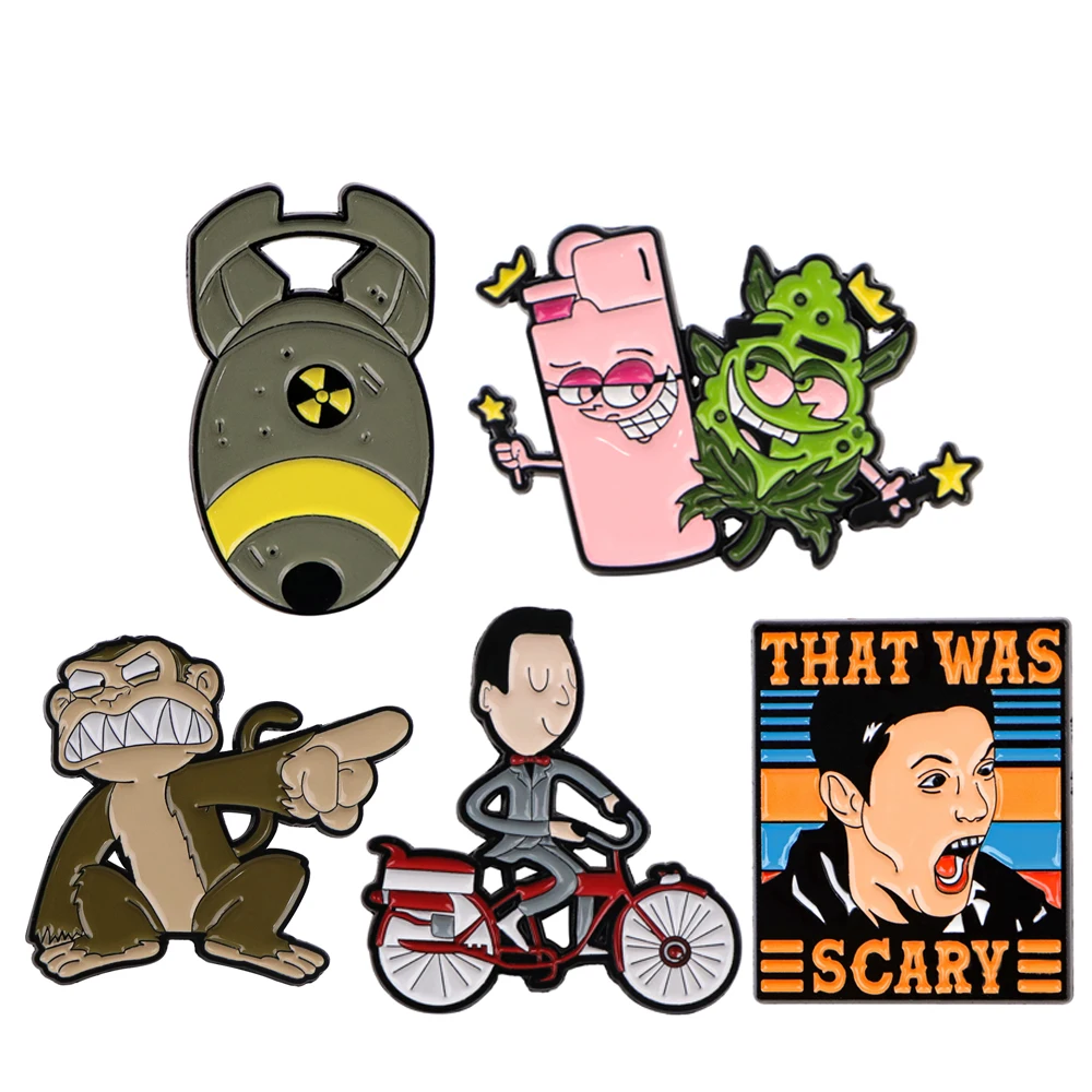 Funny Cartoon Enamel Pin Lapel Pins Badges on Backpack Women's Brooch Clothes Jewelry Fashion Accessories Gift
Funny Cartoon Enamel Pin Lapel Pins Badges on Backpack Women's Brooch Clothes Jewelry Fashion Accessories Gift