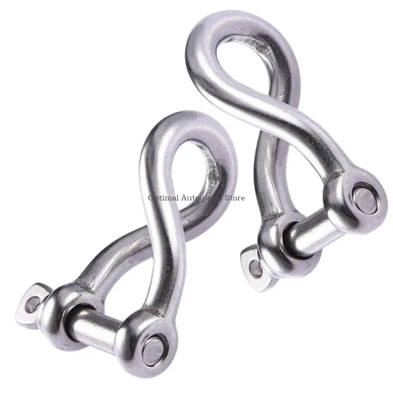 Marine Grade Stainless Twist Shackle Rustproof Twisted Shackle Screw Pin for Sailing Heavy Duty 5/32" Screw Pin Shackle
Marine Grade Stainless Twist Shackle Rustproof Twisted Shackle Screw Pin for Sailing Heavy Duty 5/32" Screw Pin Shackle