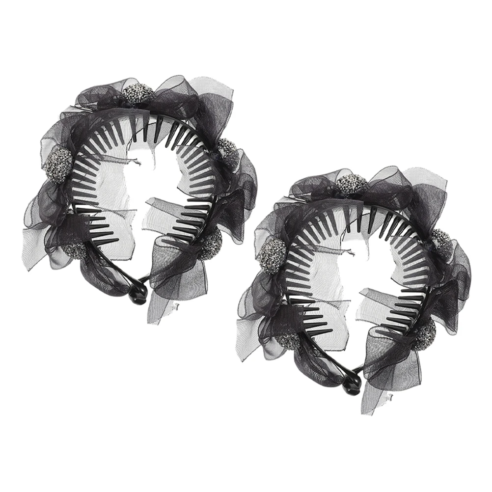 2pcs Mesh Headband Hair Clips Chiffon Silk Barrettes Women Accessories Ponytail Holder Bows Styling Buns Long Hair Wedding Party
2pcs Mesh Headband Hair Clips Chiffon Silk Barrettes Women Accessories Ponytail Holder Bows Styling Buns Long Hair Wedding Party