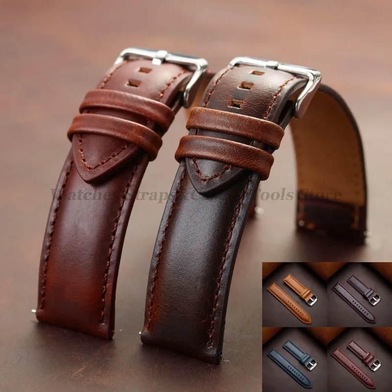 Genuine Leather Watchband 18mm 20mm 22mm 24mm 26mm Vintage Cowhide Watch Strap for DW Quick Release Bracelet Universal Wristband
Genuine Leather Watchband 18mm 20mm 22mm 24mm 26mm Vintage Cowhide Watch Strap for DW Quick Release Bracelet Universal Wristband