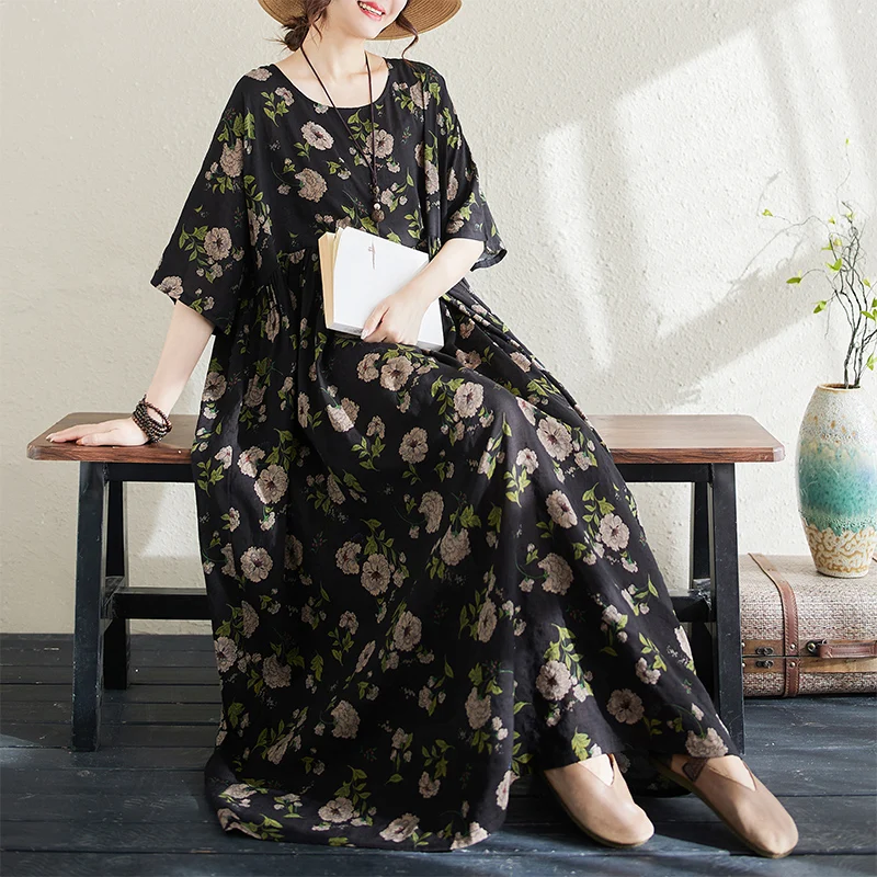 Retro Sle Summer New Loose Svel Midi Dr Vintage Countryside Sle for Middle-Aged And ly Women A-Line Skirt
Retro Sle Summer New Loose Svel Midi Dr Vintage Countryside Sle for Middle-Aged And ly Women A-Line Skirt