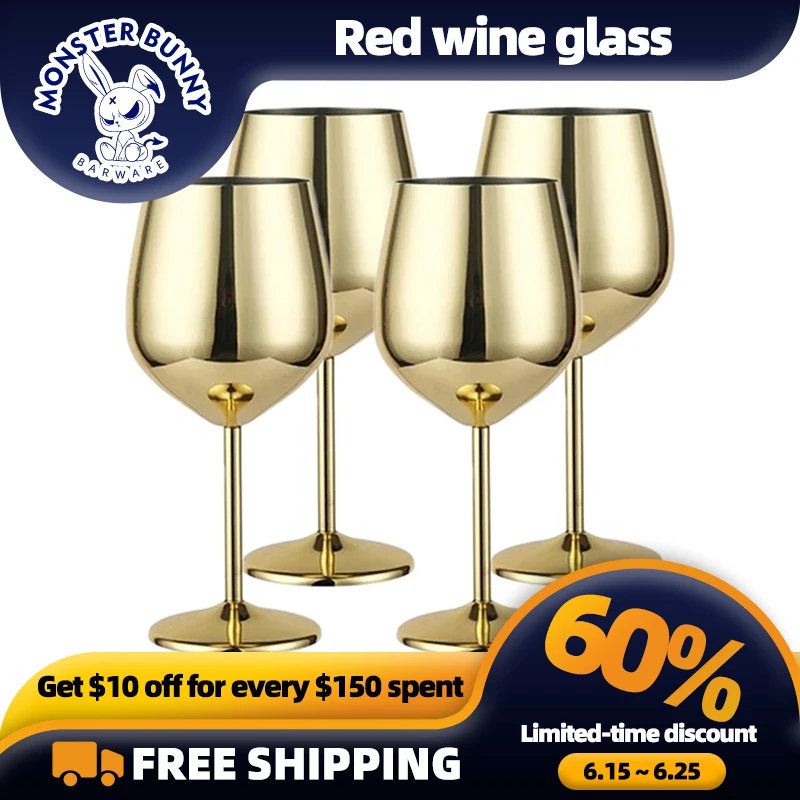 4PCS Stainless Steel Glass Cocktail Creative Metal Wine Glass Bar Restaurant Champagne Red Wine Glass Drinkware Barware Cup
4PCS Stainless Steel Glass Cocktail Creative Metal Wine Glass Bar Restaurant Champagne Red Wine Glass Drinkware Barware Cup
