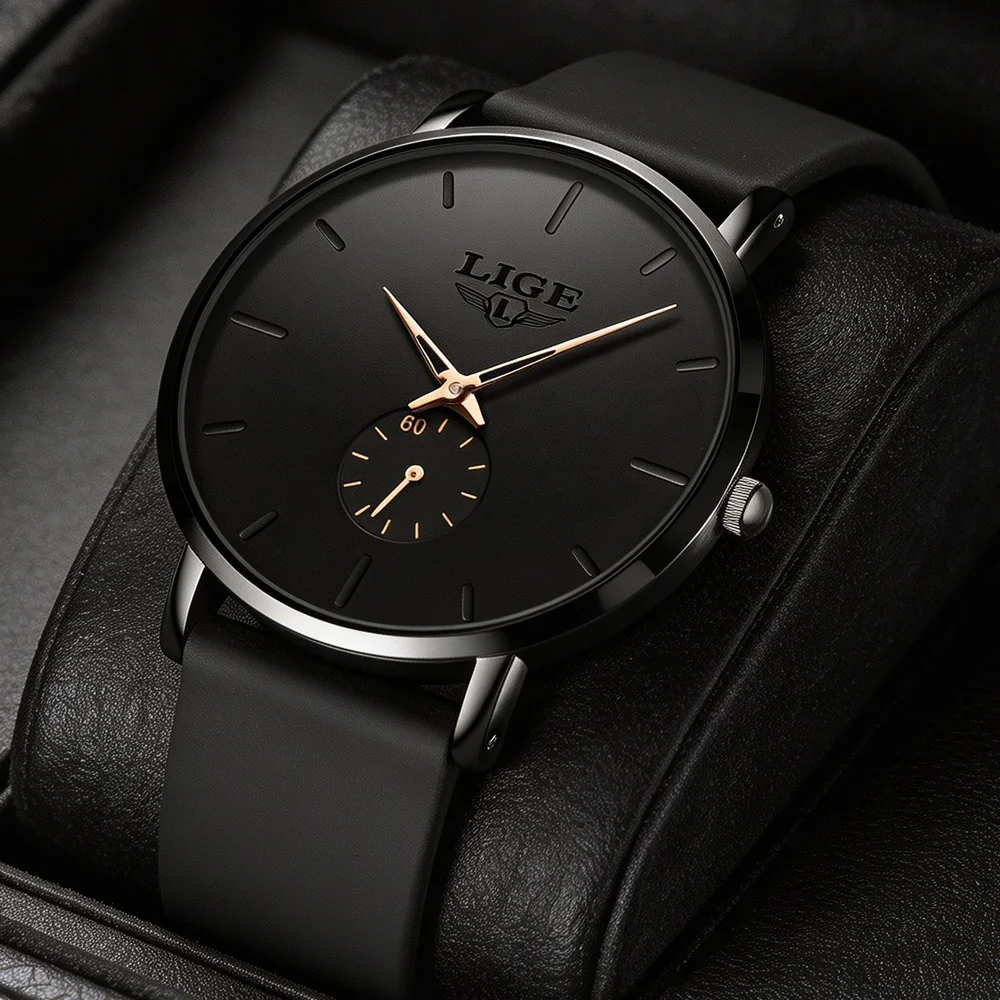 LIGE Fashion Mens Watches Top Brand Sport Waterproof Simple Ultra-Thin Watches Men Quartz Clock Drop Shipping Relogios Masculino
LIGE Fashion Mens Watches Top Brand Sport Waterproof Simple Ultra-Thin Watches Men Quartz Clock Drop Shipping Relogios Masculino