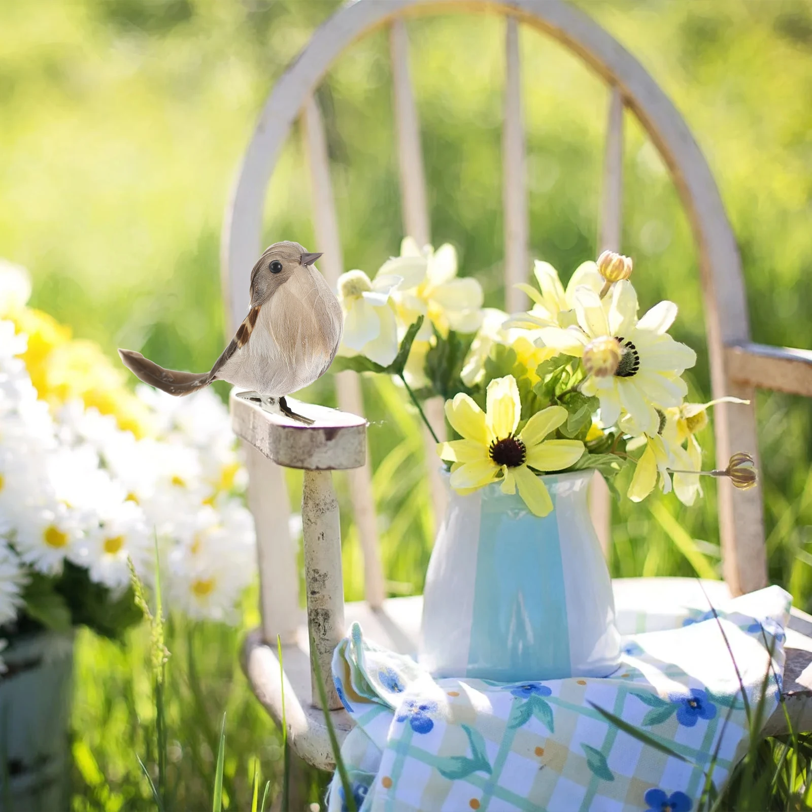 Artificial Sparrow Fake Birds Decor Faux Decorarions Miniature Realistic Looking for outside
Artificial Sparrow Fake Birds Decor Faux Decorarions Miniature Realistic Looking for outside