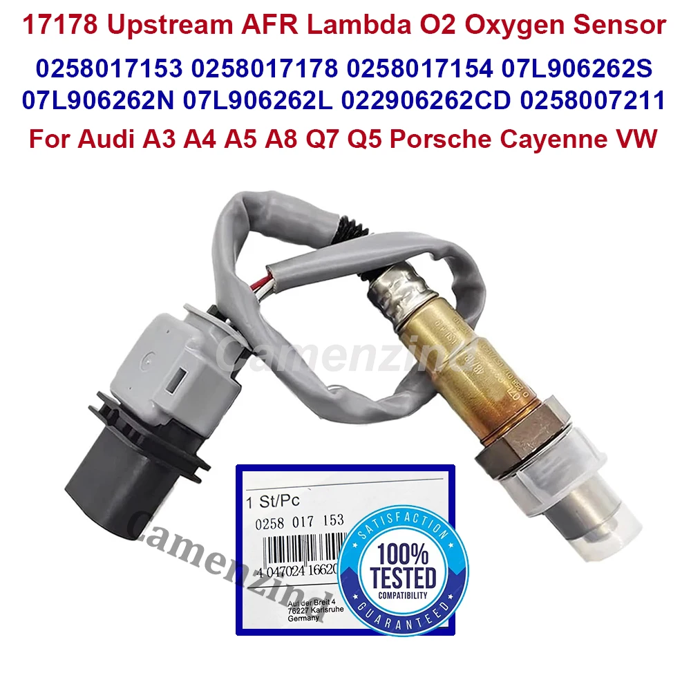 17178 Upstream Lambda O2 Oxygen Sensor 0258017153 0258017178 0258017154 07L906262S 07L906262N 07L906262L for A-udi V-W P-orsche
17178 Upstream Lambda O2 Oxygen Sensor 0258017153 0258017178 0258017154 07L906262S 07L906262N 07L906262L for A-udi V-W P-orsche
